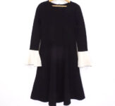 FOXEY フォクシー Knit Dress 37107 ワンピース ブラック系 40 ウール100％