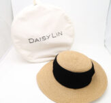 DAISYLIN デイジーリン 05009 Daisy Suntan Love 麦わら帽子 綿他 ペーパー ストロー ベルベット レディース AO1931W2