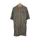 Dries Van Noten ドリスヴァンノッテン シャツワンピース S コットン他 半袖 ミモレ丈 レディース AT552W1