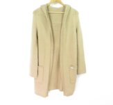 FOXEY フォクシー 39092 ロングニットフーディ― 1点 ブラウン系 コットン他 AY2221