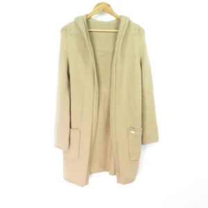 FOXEY フォクシー 39092 ロングニットフーディ― 1点 ブラウン系 コットン他 AY2221