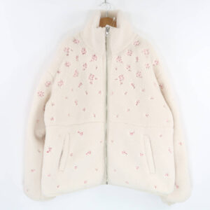 FURFUR ファーファ― フラワー刺繍ボア ブルゾン F ポリエステル100% 別生地ナイロン100％ アイボリー レディース AK194B6