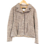 CHANEL シャネル 01A(P18677V10547） ジャケット 44 ウール シルク ココボタン ツイード レディース AC1522W1