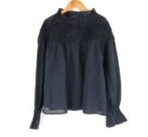 Merlette マーレット コットンスモッキングブラウス 24ss ブラウス XS(M相当） コットン100％ 長袖 レディース AT1856A4