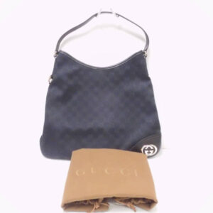 GUCCI グッチ GGキャンバス ショルダーバッグ ブラック 169947 手提げ レディース AN56W2