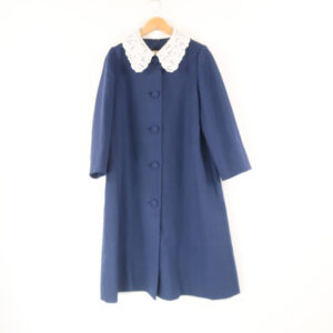 FOXEY BOUTIQUE フォクシー 39453 Coat Selena コート 40 M ウール 他 七分袖 レース襟 レディース AM7024W4