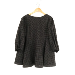 FOXEY フォクシー 43442 ビーチハウス ブラウス 40 M コットン100% 五分袖 レース トップス レディース AM7068A33