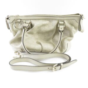 GUCCI グッチ 247902 スーキー トートバッグ シマレザー GG柄 アイボリー 2WAY ハンド ショルダー レディース AU2126W2