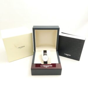 LONGINES ロンジン L45130112 ラグランクラシック 腕時計 1点 文字盤 白 ベルト ブラック レディース AO3041