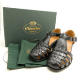 Church’s チャーチ グルカサンダル 23.5cm相当 レザー ヒール 英国 イングリッシュシューズ レディース AU3326