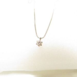 カメリア・ダイヤモンド 銀座ジュエリーマキ ネックレス シルバー系 K18WG ダイヤモンド 0.20CTS