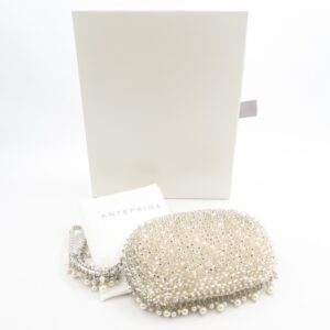 ANTEPRIMA アンテプリマ 999コレクション ポーチ ピュアシルバー ミニクラッチ パール レディース AO2602W3