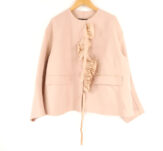 Drawer ドゥロワー 6522-299-0616 ケヌキノーカラーフリルジャケット 36 ウール他 レディース AO3330W1