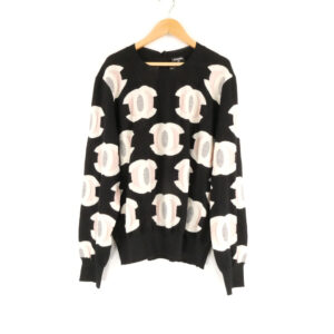 CHANEL シャネル P71462K10250 ニット 50 カシミヤ シルク 長袖 ココマーク レディース AY7274W2
