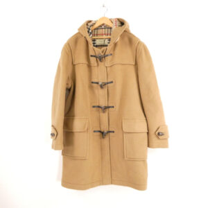 BURBERRY バーバリー ダッフルコート 48（おおよそM想定） ウール100％ 古着 アウター ノバチェック メンズ AY7481W4