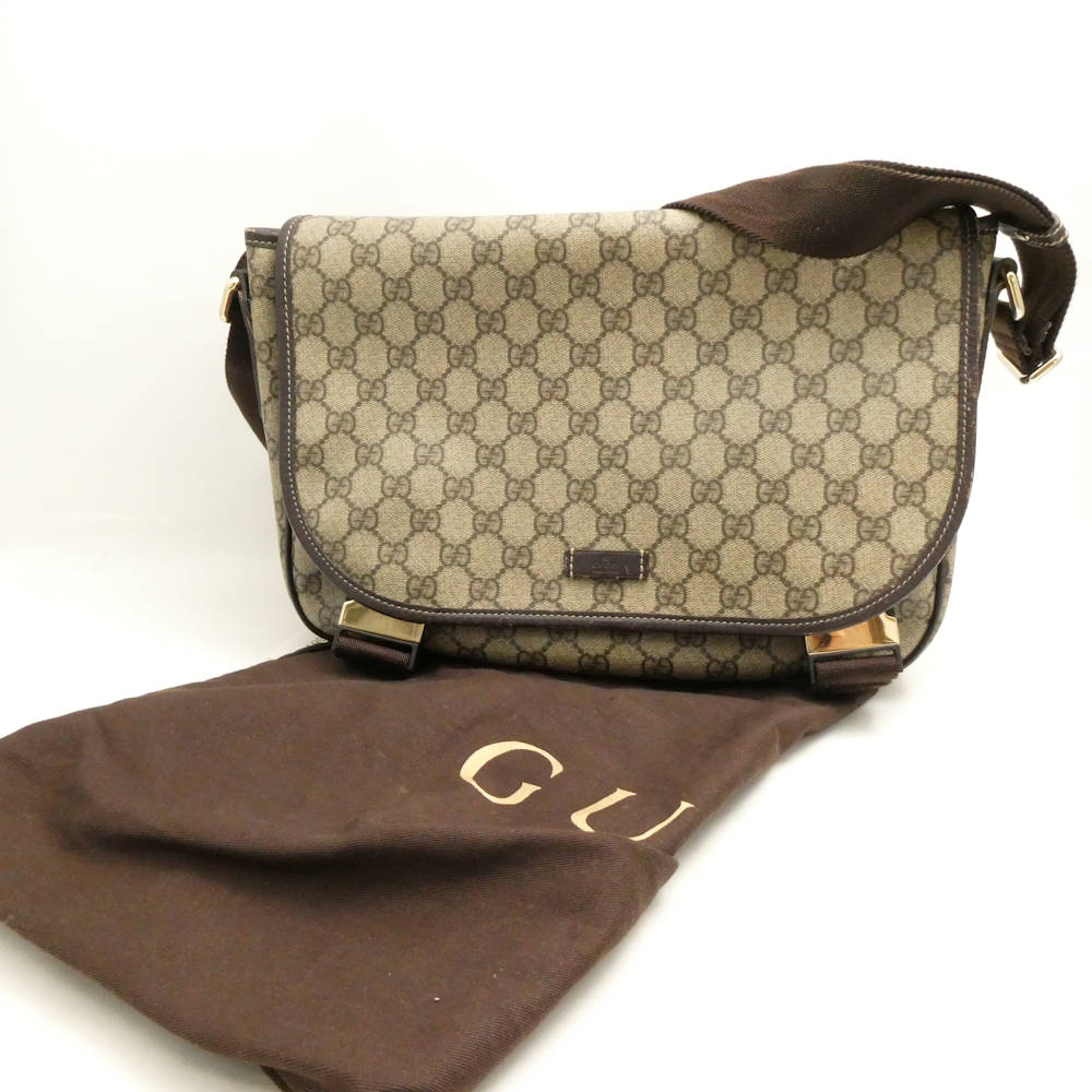 グッチ 201732  ショルダーバッグ ブラウン  GUCCI GGスプリーム GGプラス グッチ/201732 GGスプリーム/ショルダーバッグ/ブラウン系をお客様より