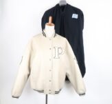 PRADA プラダ FROM THE RUNWAY Leather bomber jacket with patch ボンバージャケット 38 165 76 A 子牛革 レディース AT1459W4