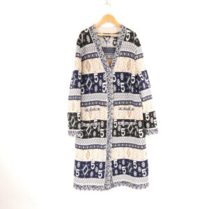 CHANEL シャネル P65175K60935 ロングカーディガン 50 カシミヤ100％ 長袖 ここ釦 レディース AY7275W2