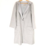 FOXEY BOUTIQUE フォクシー 40298 ダブルフェイスリュクス ウールコート 38 Sサイズ相当 ノーカラー ジャケット レディース AO2821A42