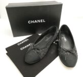 CHANEL シャネル バレエシューズ 38.5 フラットシューズ レディース AN2338W2