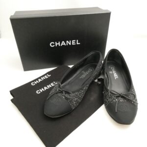 CHANEL シャネル バレエシューズ 38.5 フラットシューズ レディース AN2338W2