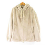 HERNO ヘルノ GI0138D 12422 1985 ジャケット 38(XS) ポリエステル エコファー フード付き レディース AN400W2