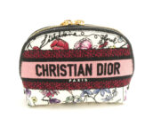 Christian Dior ディオール Florilegio エンブロイダリー 50-MA-0224 ミニポーチ コスメ フラワー レディース AY6548W1