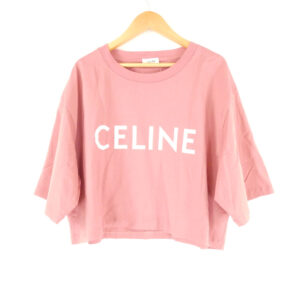 CELINE セリーヌ 2X761671Q クロップドTシャツ L 綿100% 半袖 カットソー レディース AO3504W1