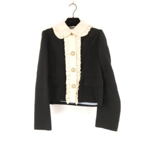 GUCCI グッチ 452943 ジャケット 38 ウール シルク ショート丈 総裏 レディース AY7113W