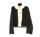 GUCCI グッチ 452943 ジャケット 38 ウール シルク ショート丈 総裏 レディース AY7113W