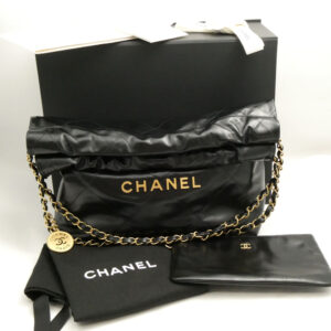 CHANEL シャネル CHANEL22 スモール AS3260B08037 94305 ハンドバッグ シャイニーカーフスキン チェーンショルダー HOBO 鞄 AU3535W1