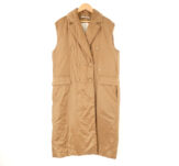 MAXMARA The Cube マックスマーラ キャメルクス ロングベスト 40 M ポリエステル100％ ジレ 中綿 コート ノースリーブ AM7614W4