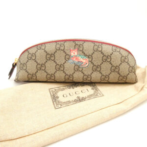 GUCCI グッチ 662129 2067 ペンケース GGスプリーム ねこ キャット 筆箱 AO3514