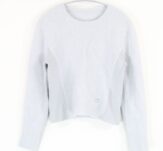 FOXEY フォクシー 43049 Knit Top Snow Mist ニット 38 カシミヤ コットン アイスブルー レディース AT1168W1