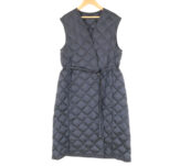 MAXMARA マックスマーラ The Cube ザキューブ キルティングロングダウンベスト 40 165 88A ナイロン100％ レディース AY7654B2