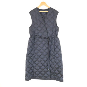 MAXMARA マックスマーラ The Cube ザキューブ キルティングロングダウンベスト 40 165 88A ナイロン100％ レディース AY7654B2