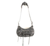 BALENCIAGA バレンシアガ Le Cagole 671307 バッグ ショルダーバッグ スモール ブラック S アンティーク調シルバー金具 AY7746