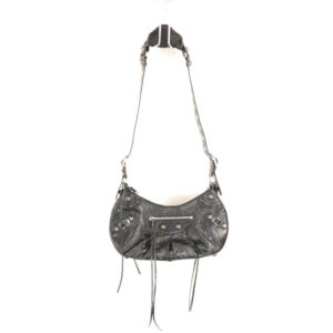 BALENCIAGA バレンシアガ Le Cagole 671307 バッグ ショルダーバッグ スモール ブラック S アンティーク調シルバー金具 AY7746