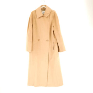 MAXMARA マックスマーラ コート 38 S キャメル100％ 白タグ ロング レディース AM7483W4