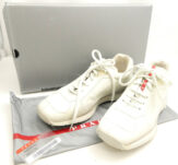 PRADA SPORT プラダスポーツ CALZATUREUOMO(4E0871) レザースニーカー 6 約25cm相当 レザー ローカット レースアップ 靴 AY6753