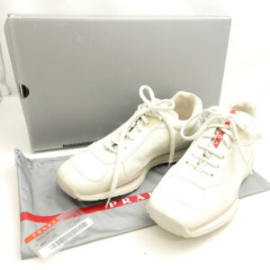 PRADA SPORT プラダスポーツ CALZATUREUOMO(4E0871) レザースニーカー 6 約25cm相当 レザー ローカット レースアップ 靴 AY6753