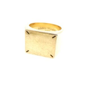 Maison Margiela メゾンマルジェラ 1351-499-0275 アクセサリー 指輪 ゴールド 12号 シルバー925 4ステッチリング 廃盤 アクセサリー 小物 AU3748