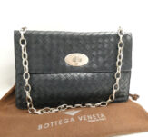 BOTTEGA VENETA ボッテガヴェネタ イントレチャート バッグ チェーンショルダーバッグ ブラック AY7808