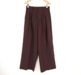 ETRE TOKYO エトレトウキョウ 1225520063 パンツ S ポリエステル他 ワインレッド ワイドパンツ タックパンツ レディース AD1508A82