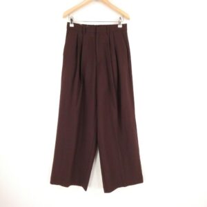 ETRE TOKYO エトレトウキョウ 1225520063 パンツ S ポリエステル他 ワインレッド ワイドパンツ タックパンツ レディース AD1508A82